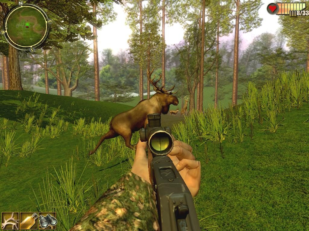 Online hunting game